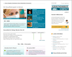 Screenshot Neues Layout Gesundheitkompakt.de